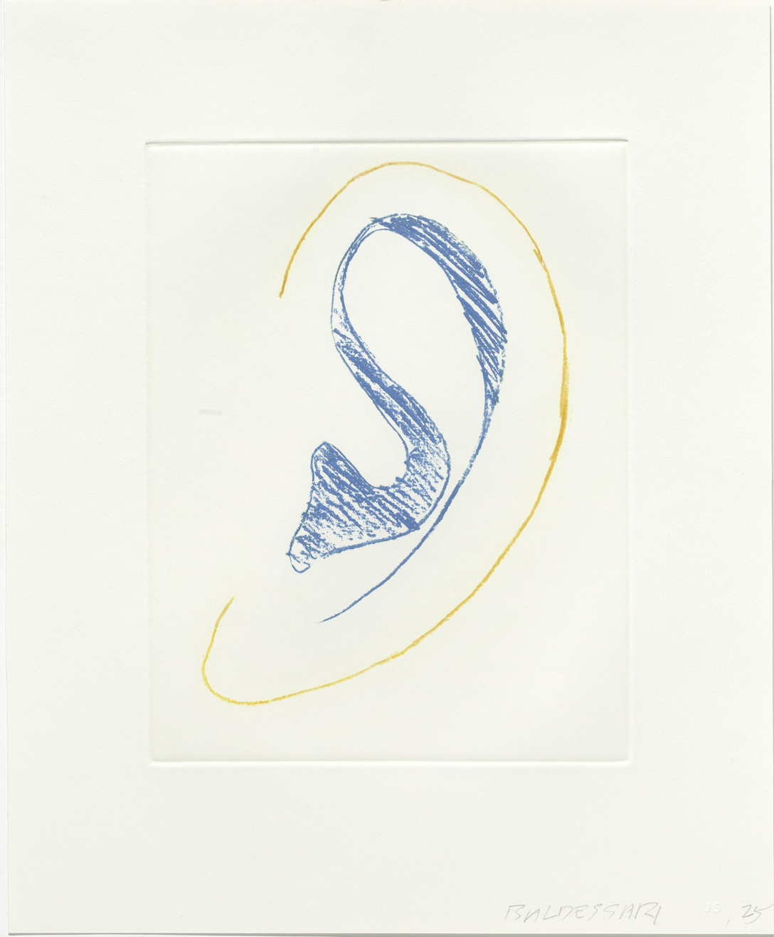 Six Ear Drawings (Complementary Colors) (H.175-H.180), 2007 by John Baldessari