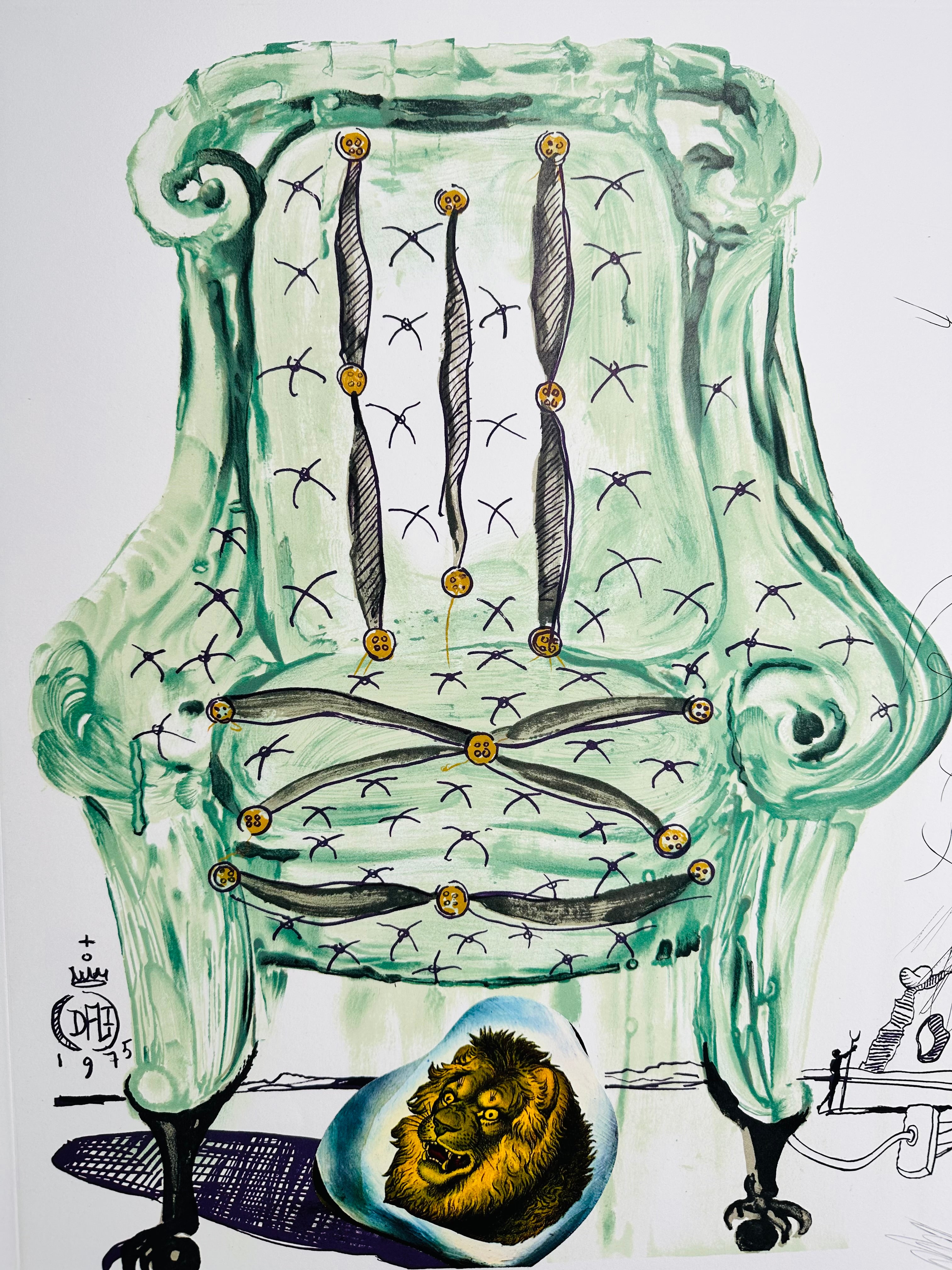 Breathing Pneumatic Armchair (Imagination & Objects of the Future Portfolio), 1975-1976 by Salvador Dali