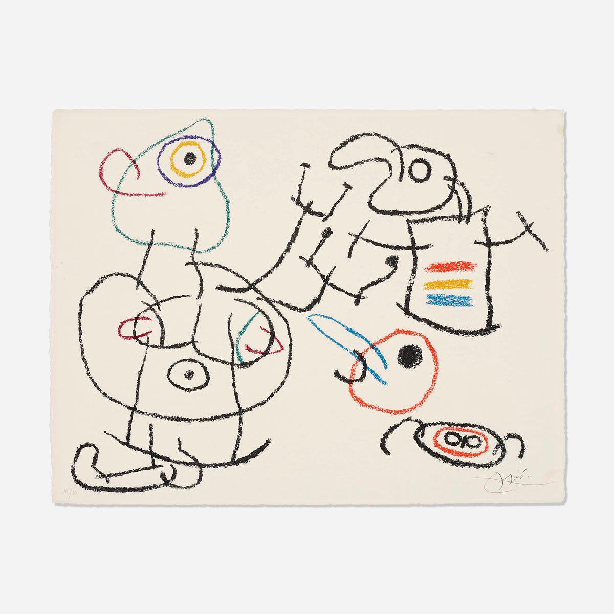 Untitled, Plate 3 (from Ubu aux Baléares), 1971 by Joan Miro