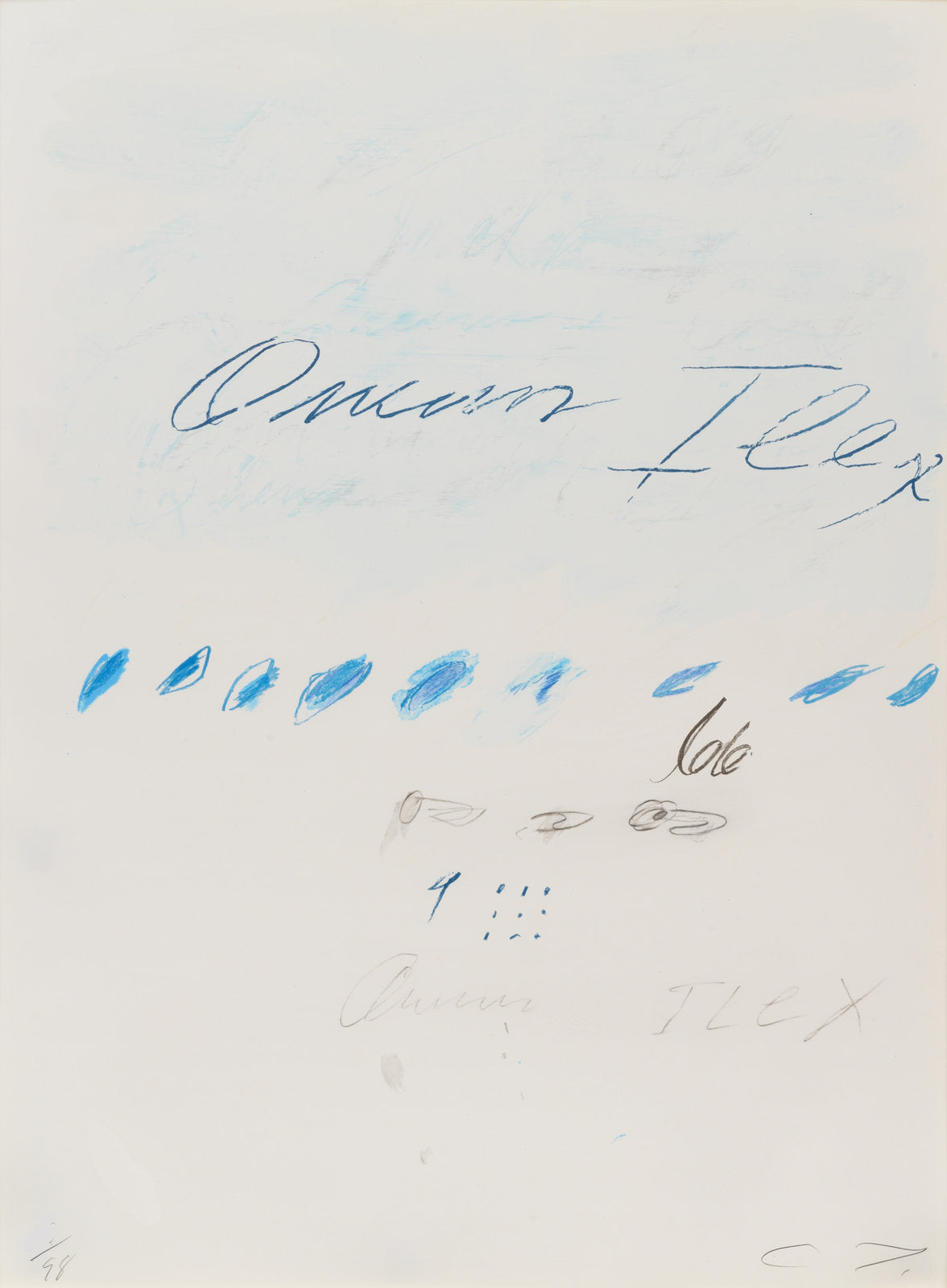 Quercus Ilex, from Natural History Part II: Some Trees of Italy, 1976 by Cy Twombly