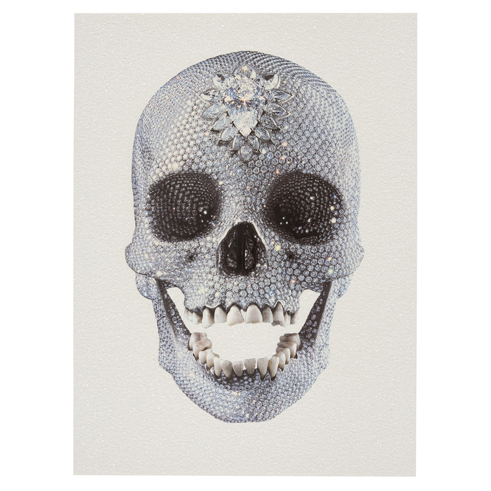 For the love of god front (white), 2011 by Damien Hirst