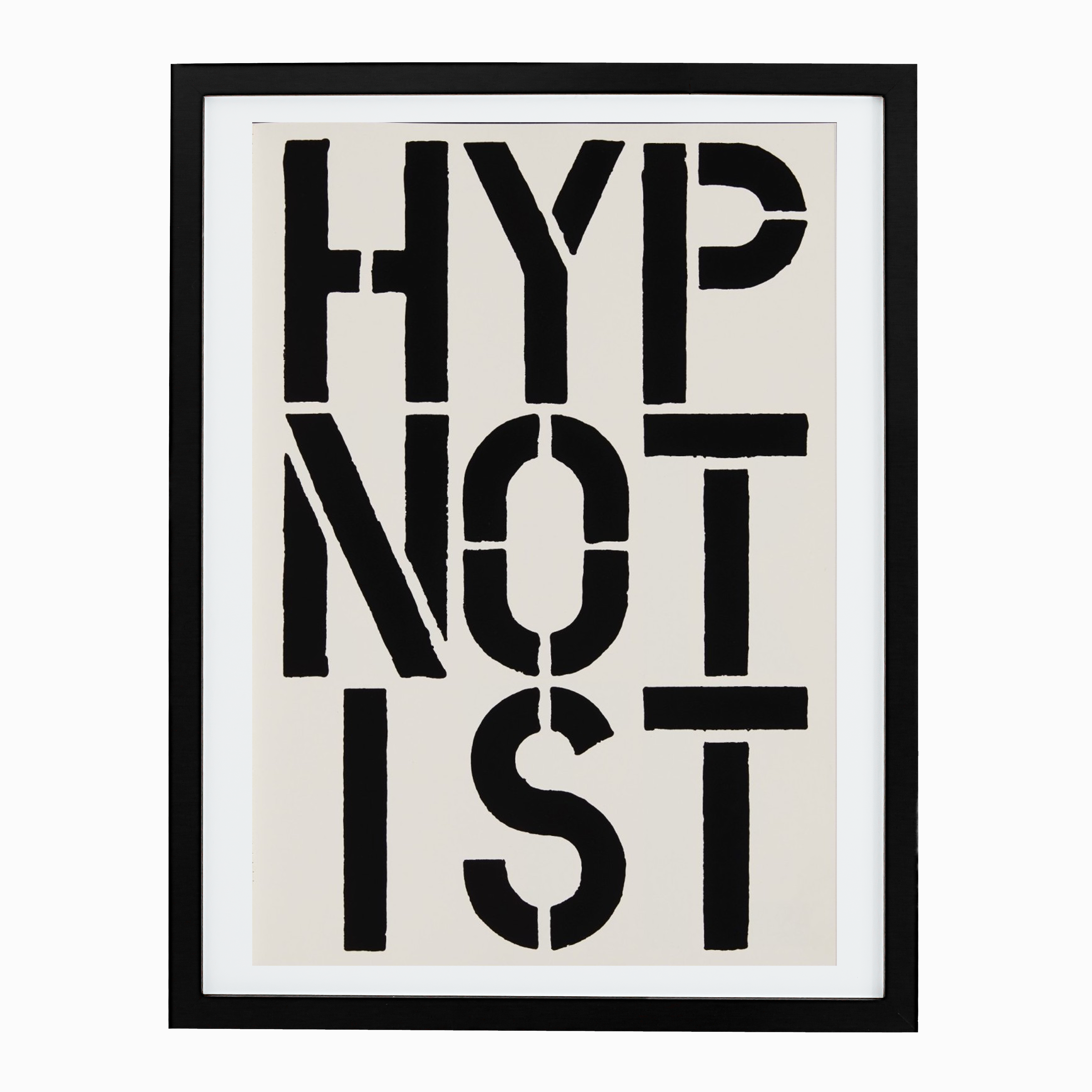 Hypnotist, Page from Black Book, 1989 by Christopher Wool