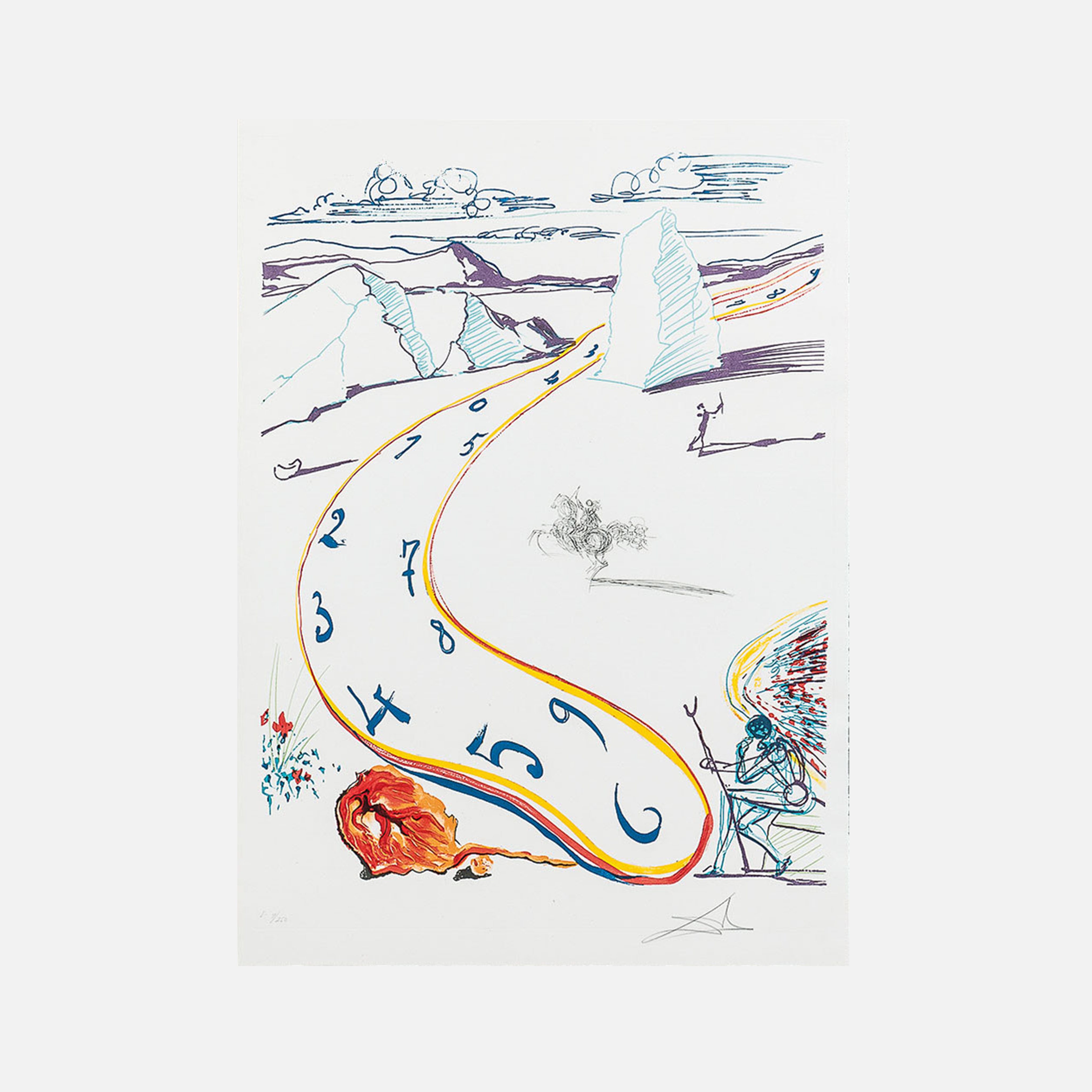 Melting Space-Time, 1975-1976 by Salvador Dali