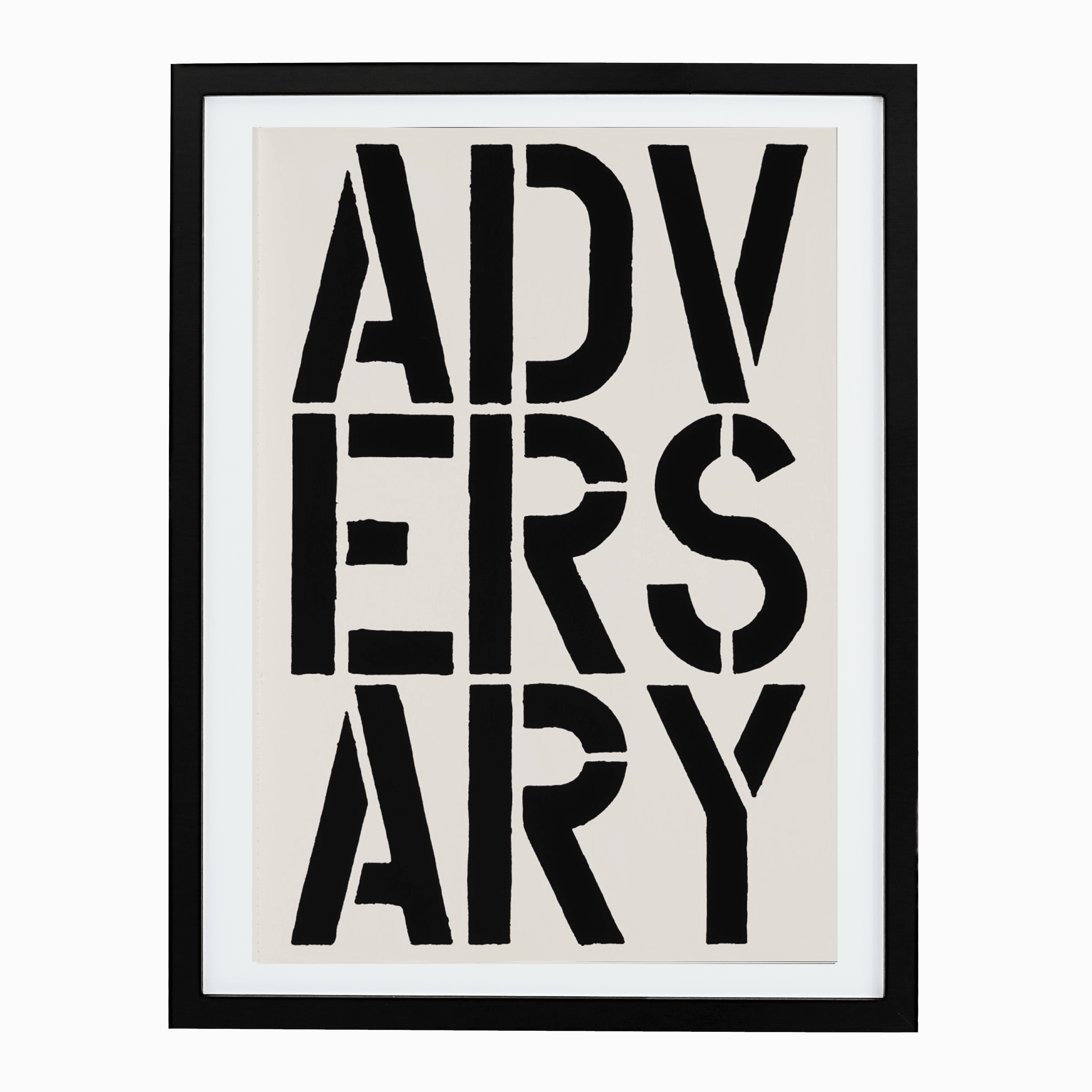 Adversary (page from Black Book), 1989 by Christopher Wool