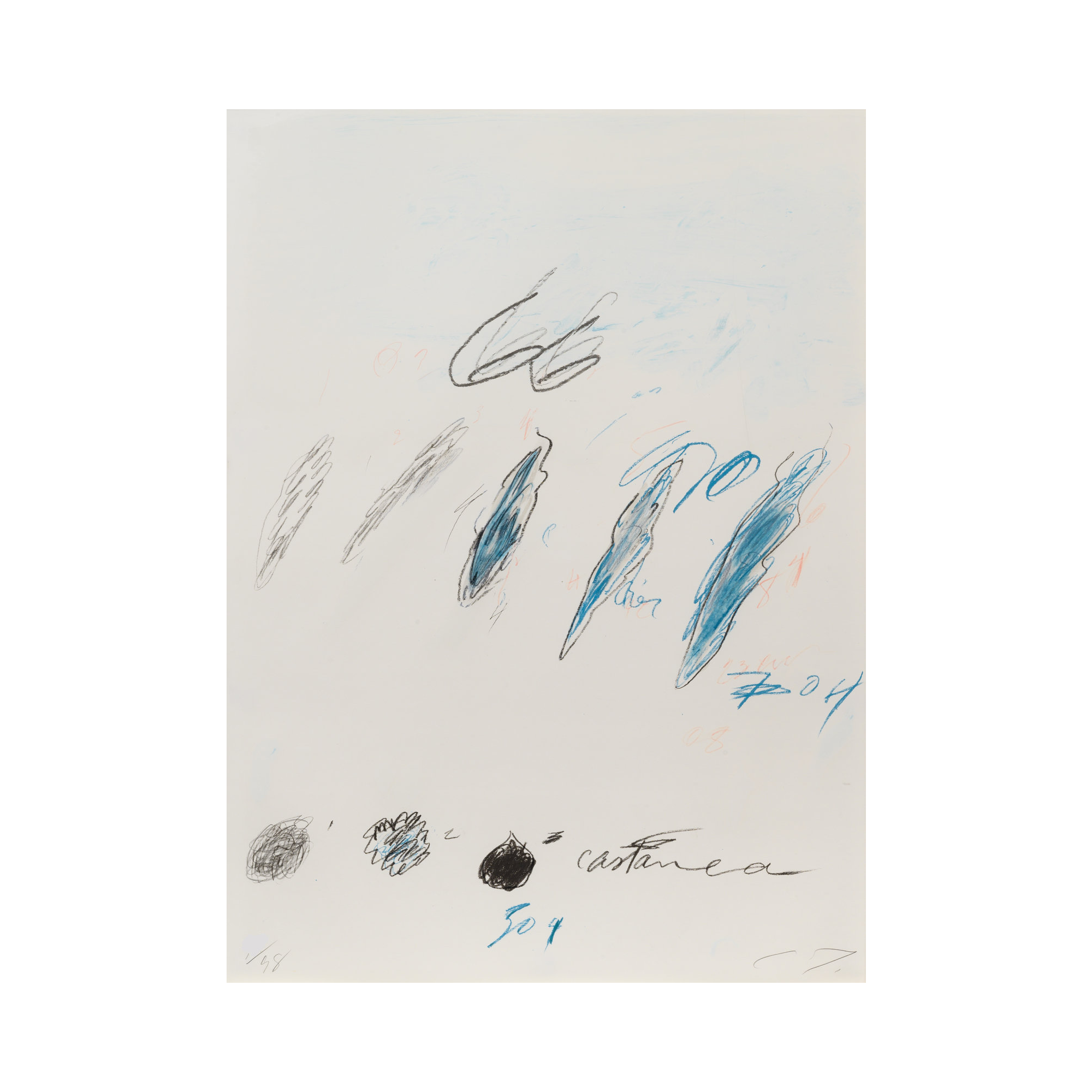 Natural History Part II: Some Trees of Italy (Castanea Sativa), 1976 by  Cy Twombly