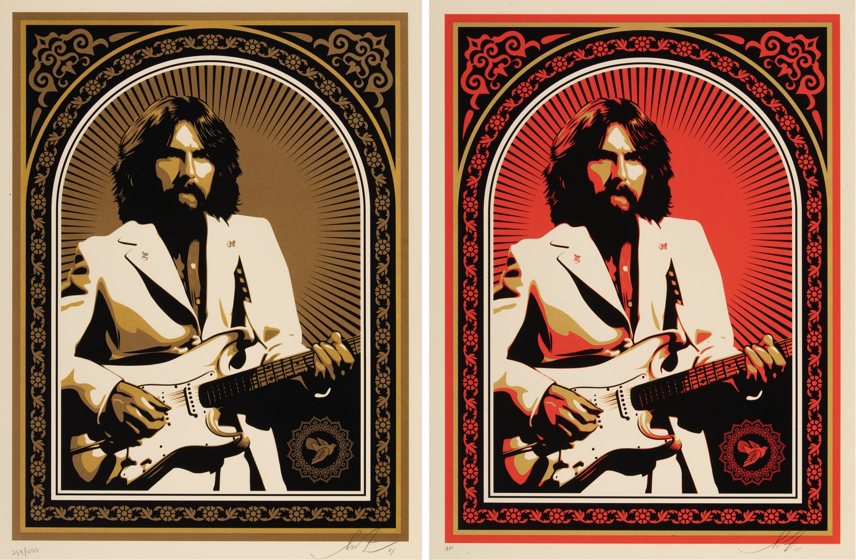 Friendship and Support (diptych), 2011 by  Shepard Fairey