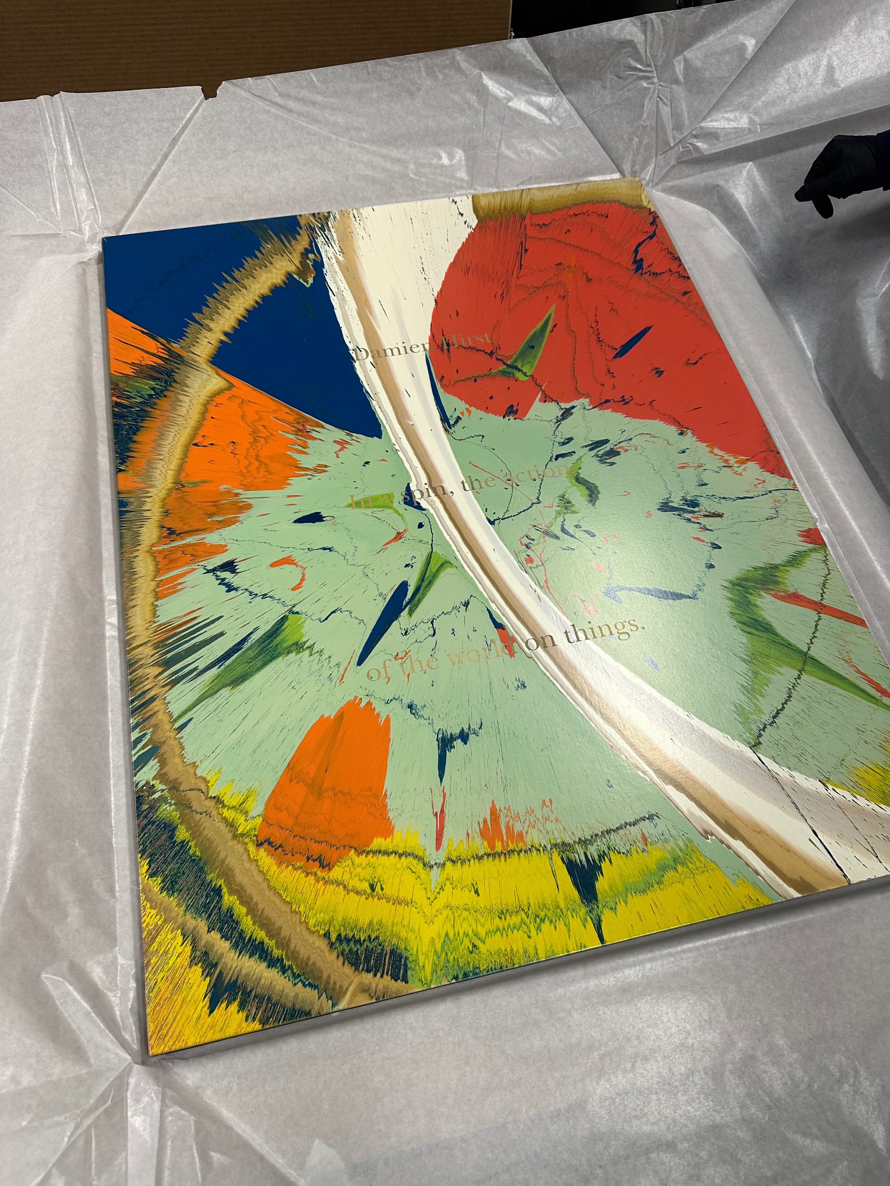Unique Spin Painting from (In a Spin, the Action of the World on Things, Volume I), 2002 by  Damien Hirst