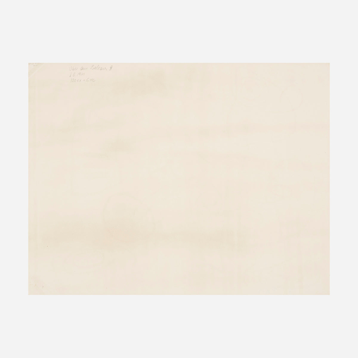 Untitled, Plate 3 (from Ubu aux Baléares), 1971 by  Joan Miro