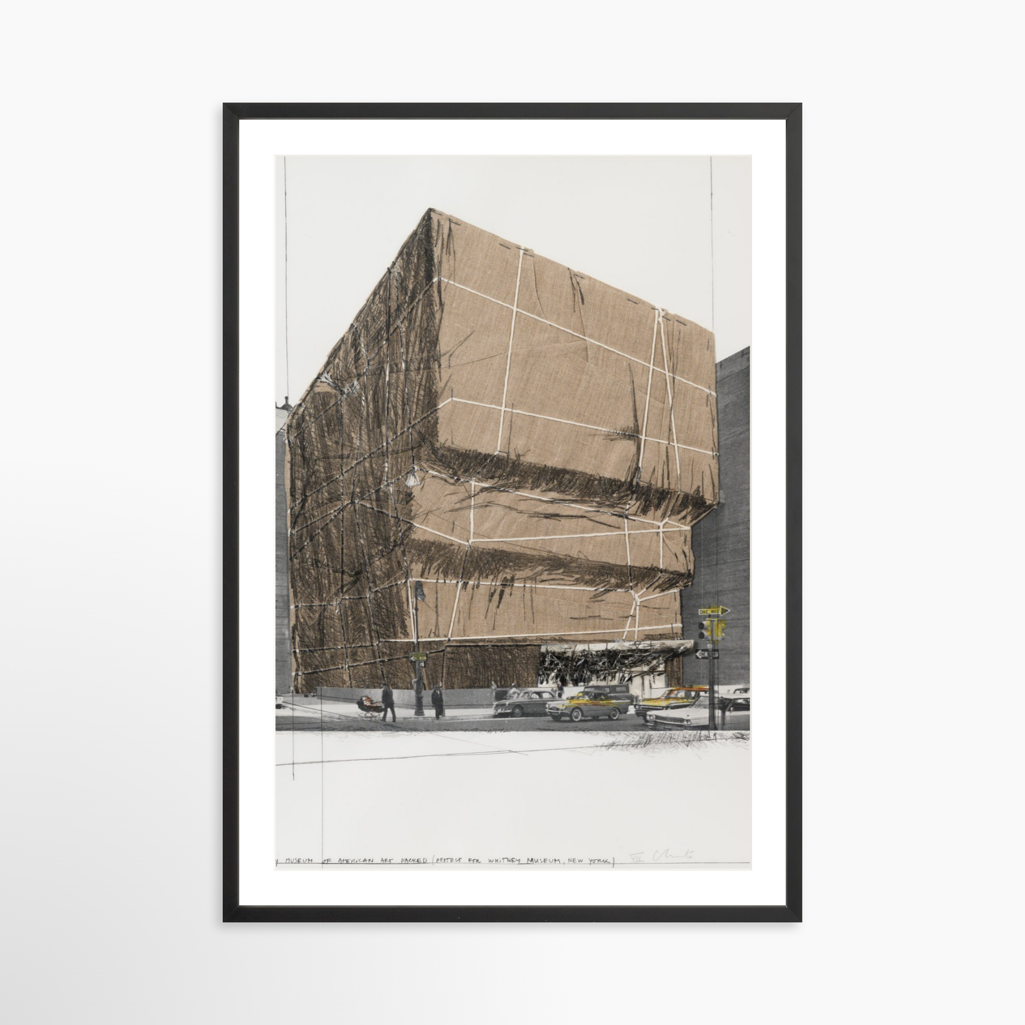 Whitney Museum of American Art, Packed, Project for New York, 1971 by Christo & Jeanne-Claude