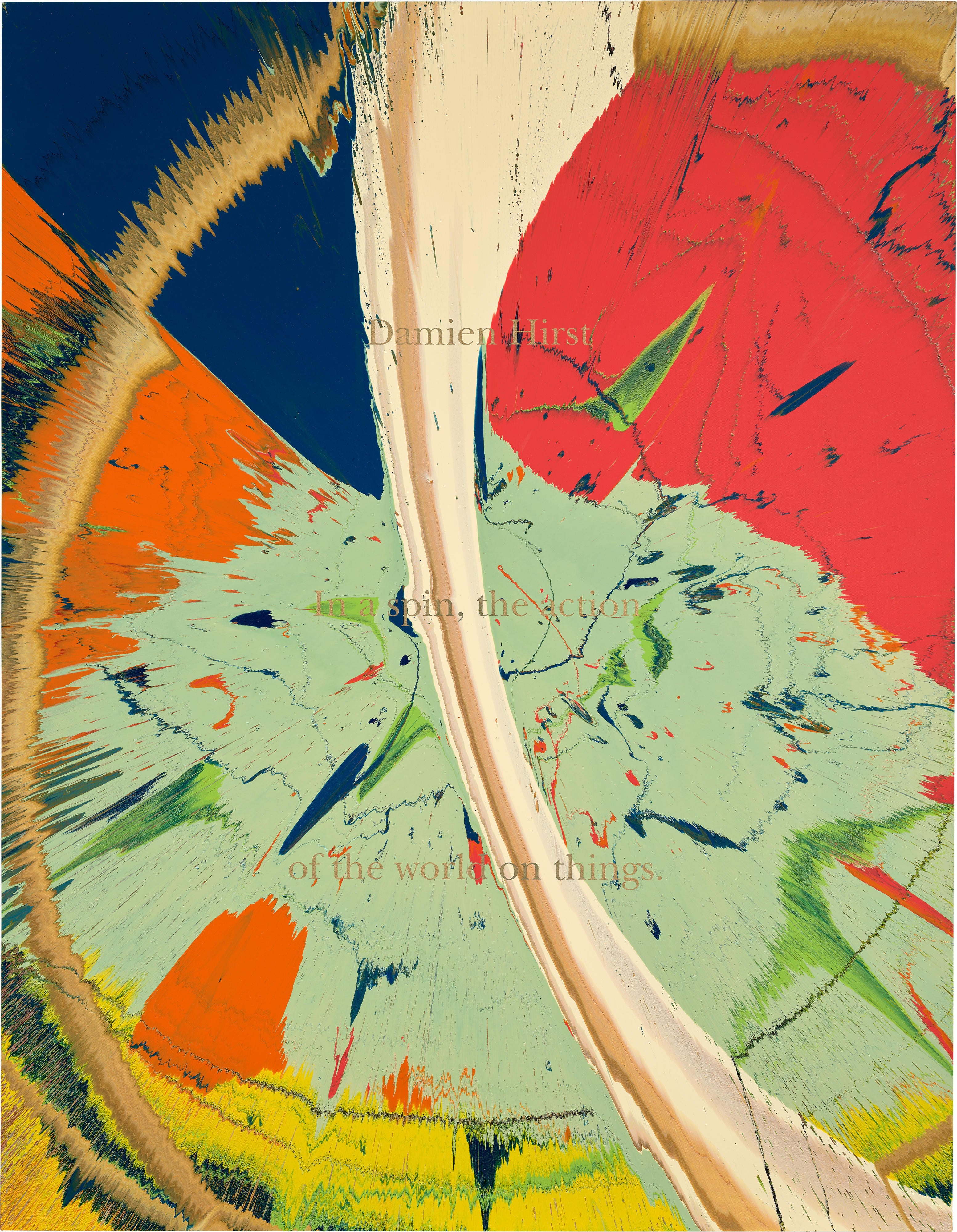 Unique Spin Painting from (In a Spin, the Action of the World on Things, Volume I), 2002 by  Damien Hirst
