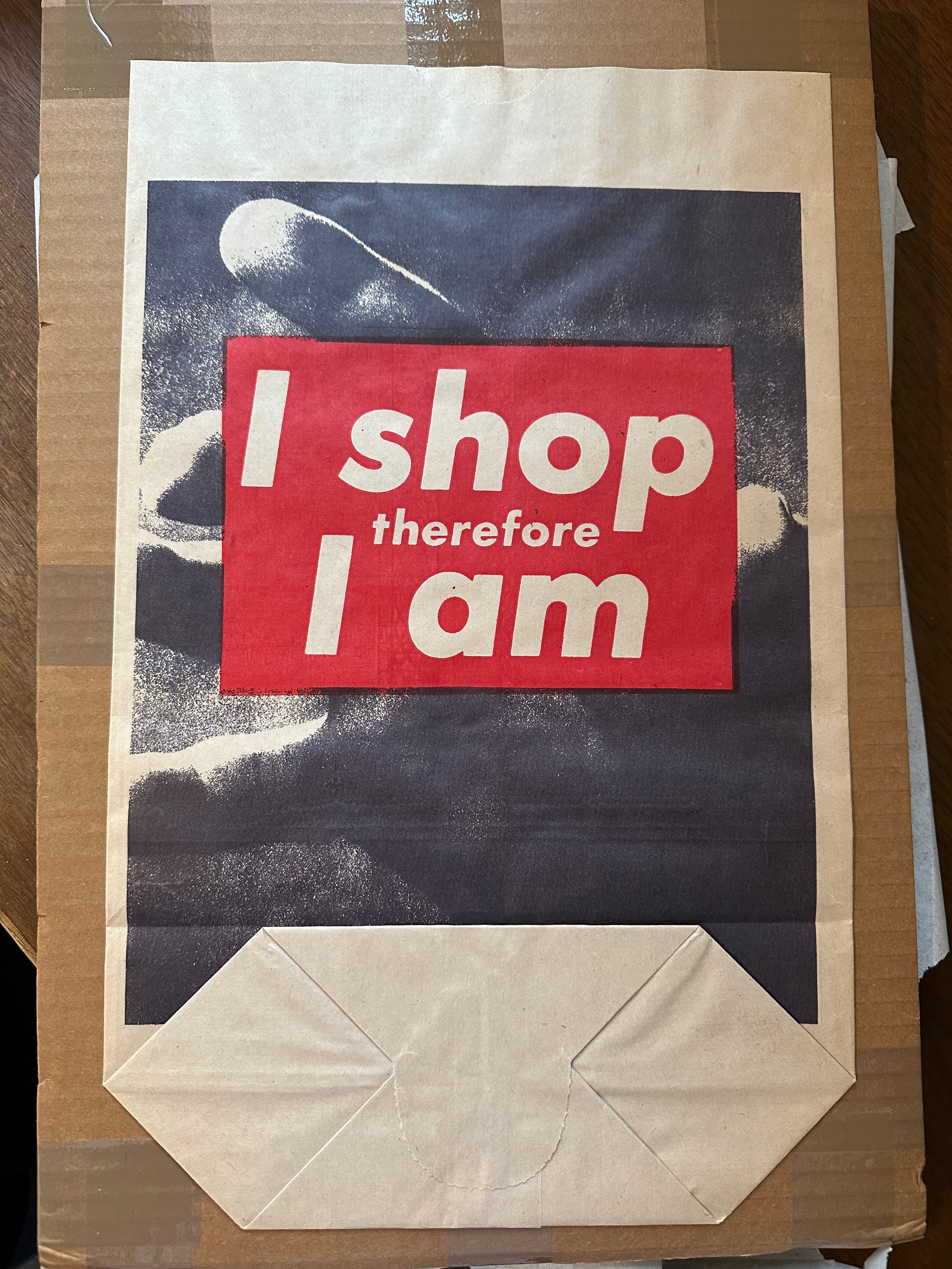 I Shop Therefore I Am, 1990 by  Barbara Kruger