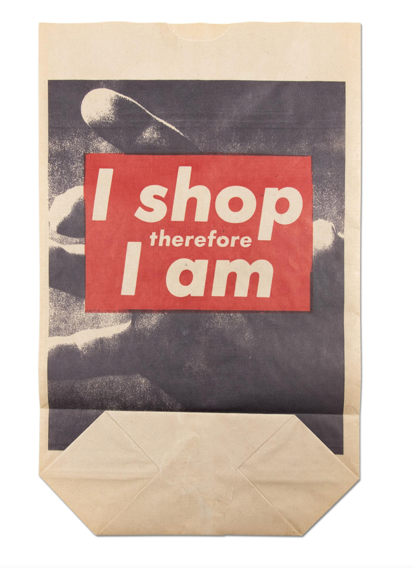 I Shop Therefore I Am, 1990 by  Barbara Kruger