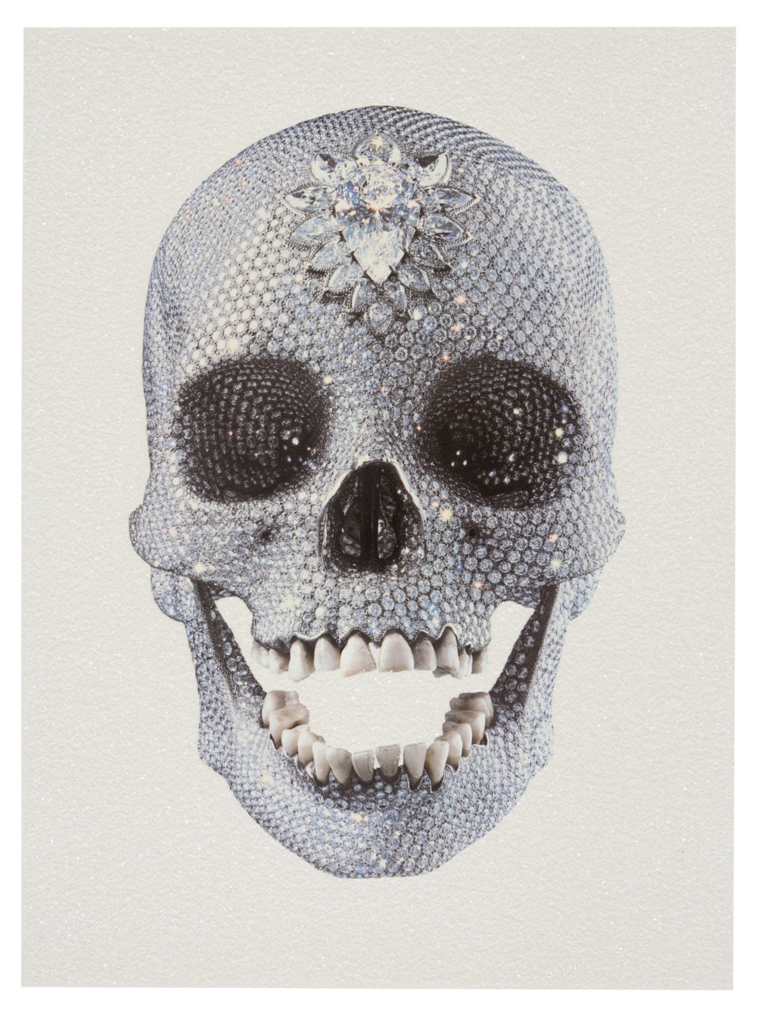 For the love of god front (white), 2011 by Damien Hirst