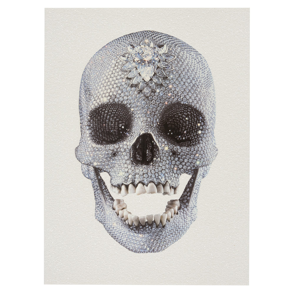 For the love of god front (white), 2011 by  Damien Hirst