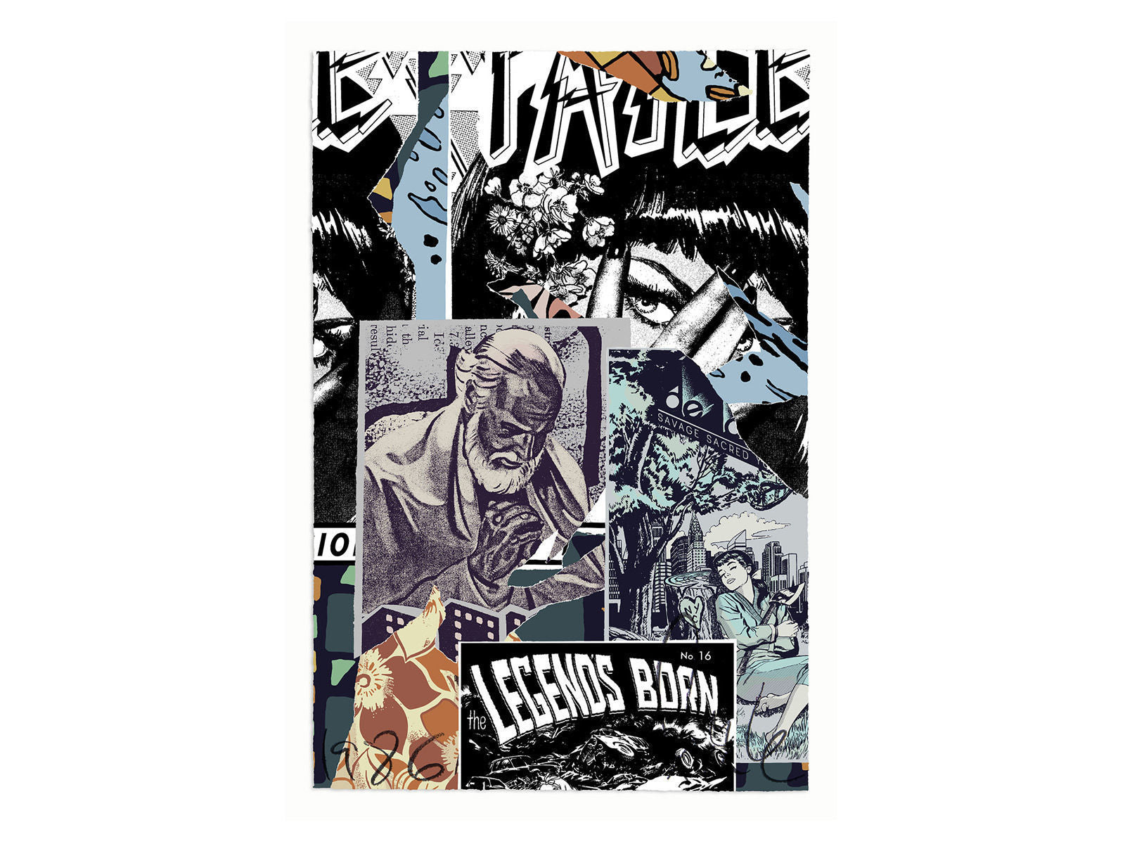 Savage Sacred Young Minds (Portfolio of 6 Works) , 2015 -2016 by  FAILE