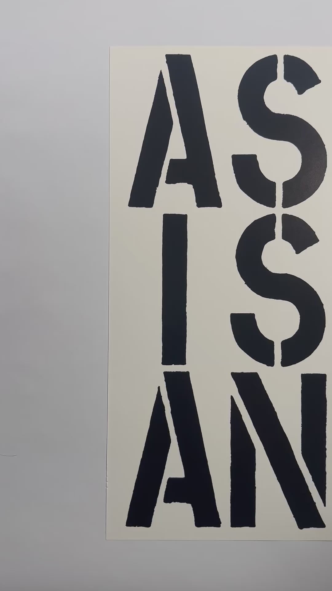 Assistant by Christopher Wool 