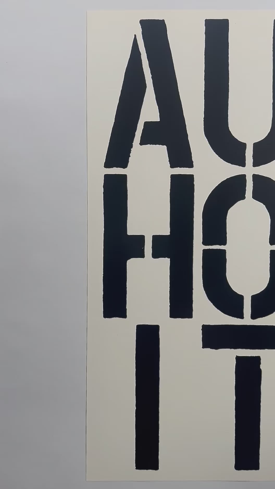 Authority by Christopher Wool 