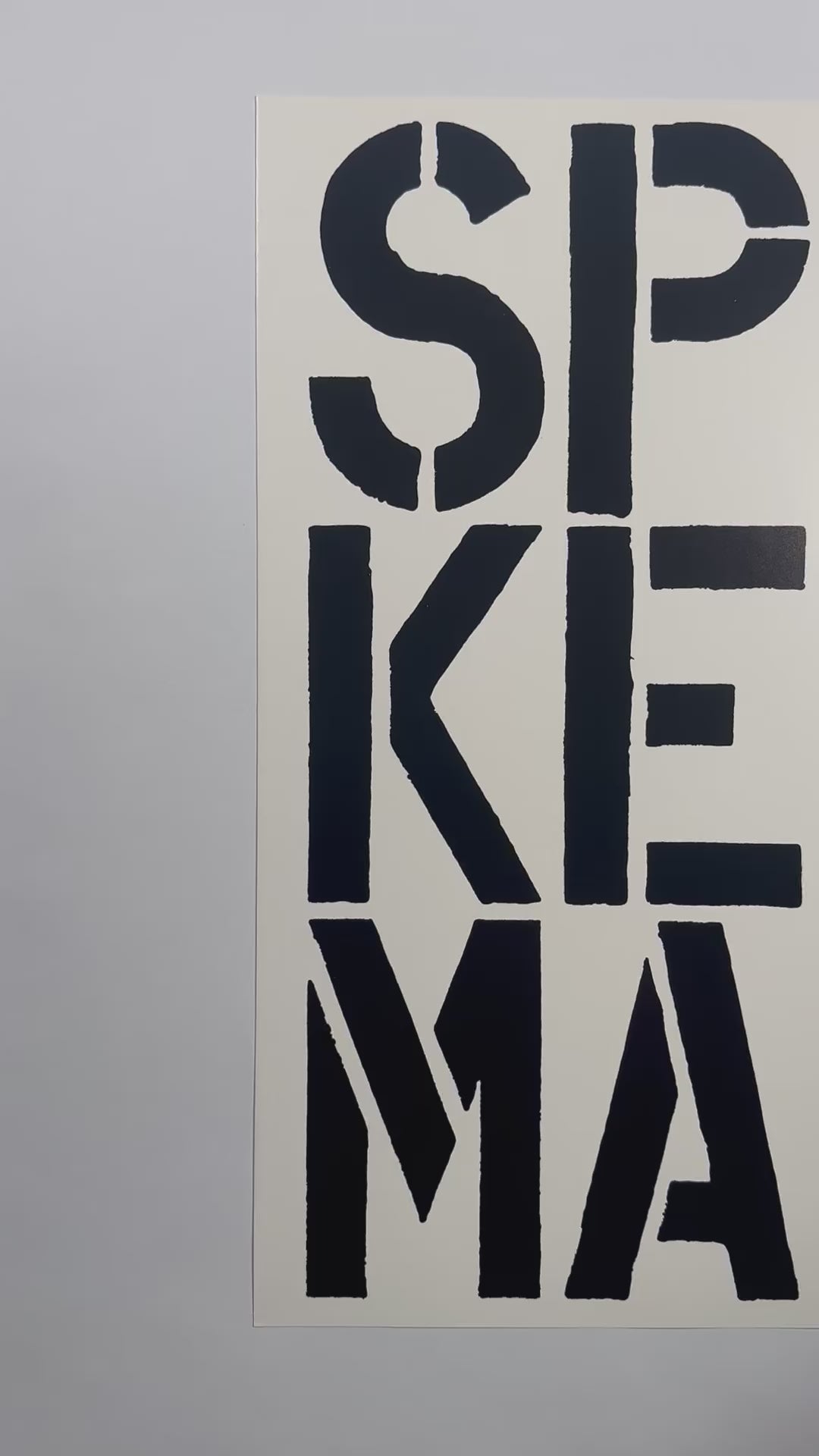 Spokesman by Christopher Wool 