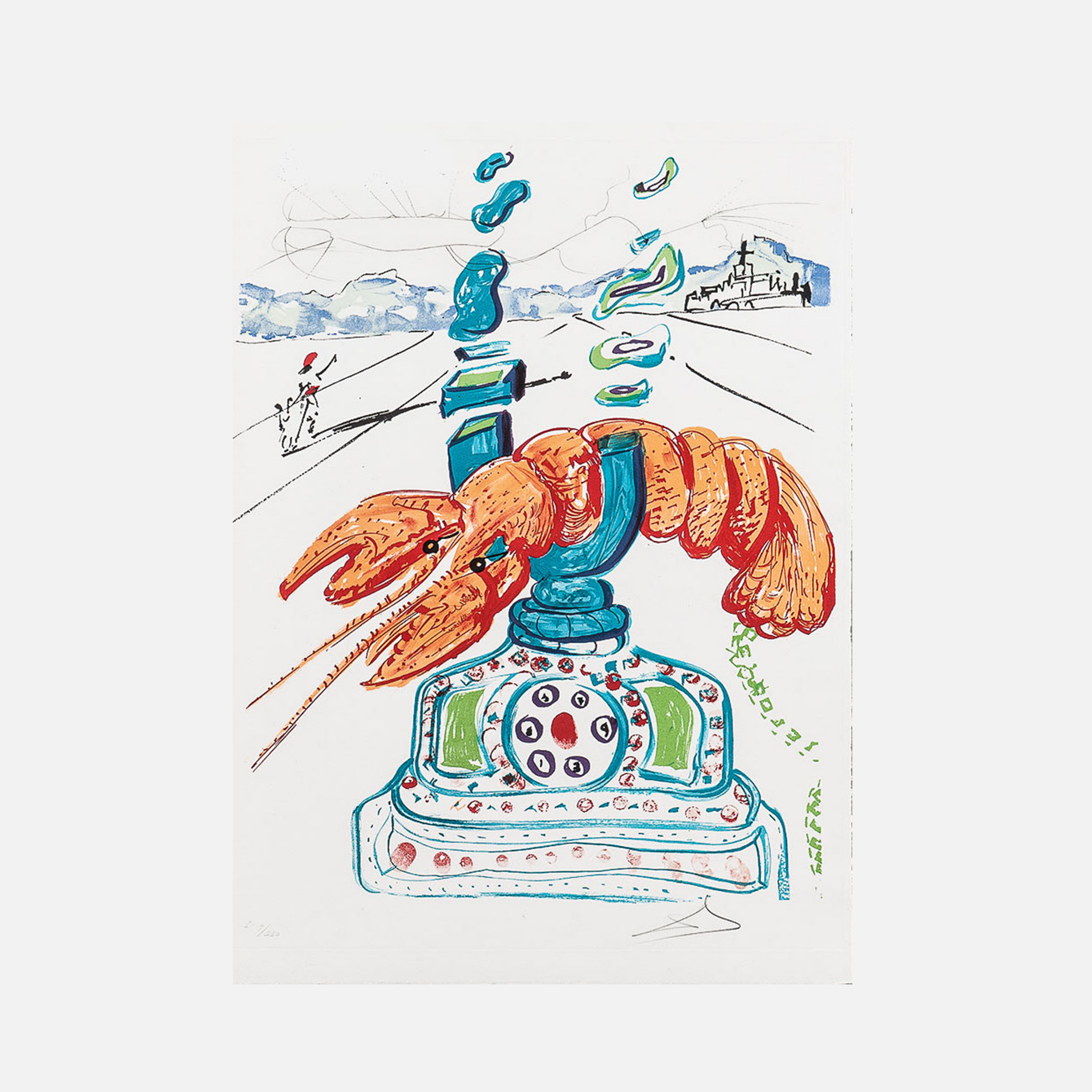 Cybernetic Lobster Telephone (Imagination & Objects of the Future Portfolio), 1975-1976
