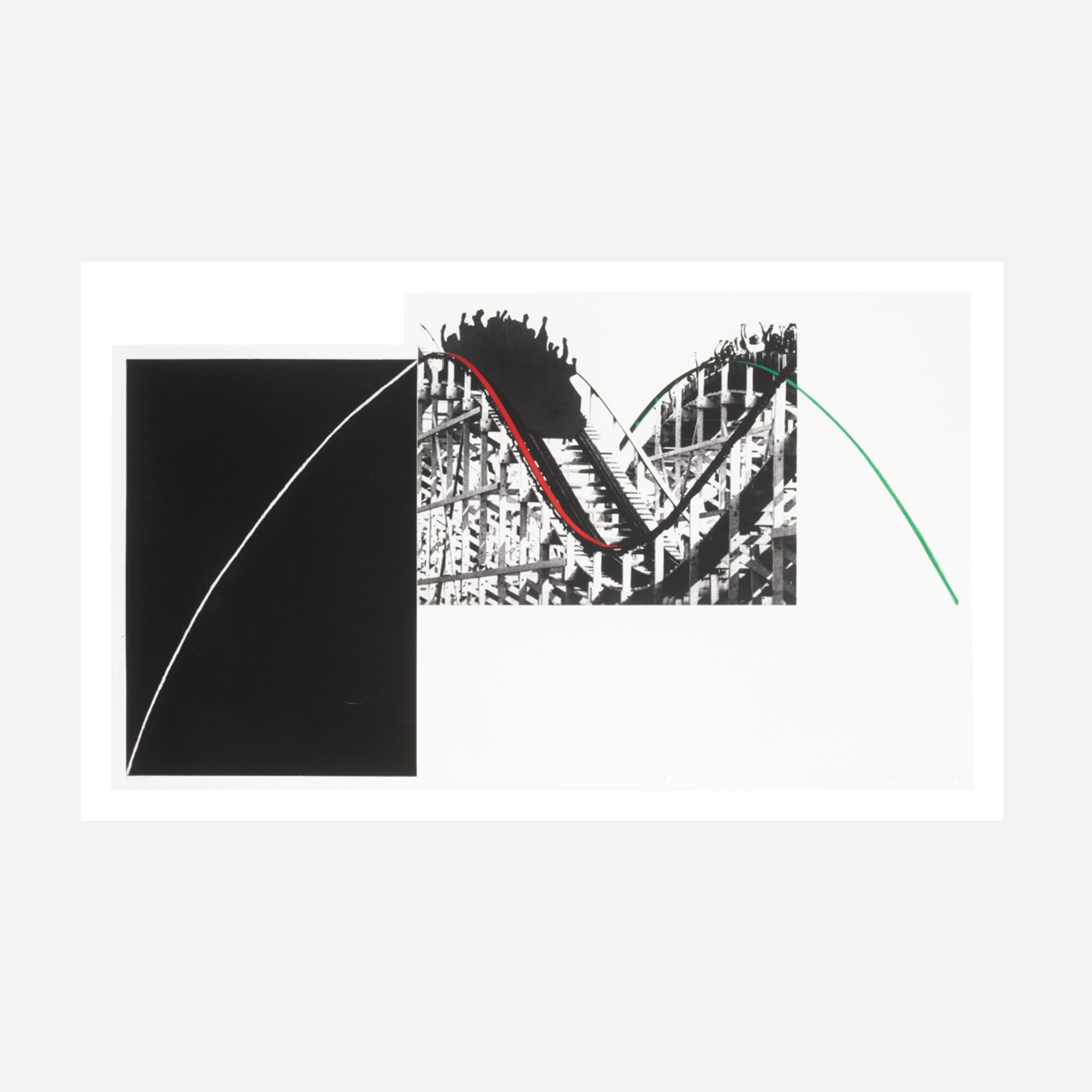Rollercoaster, 1989 by  John Baldessari