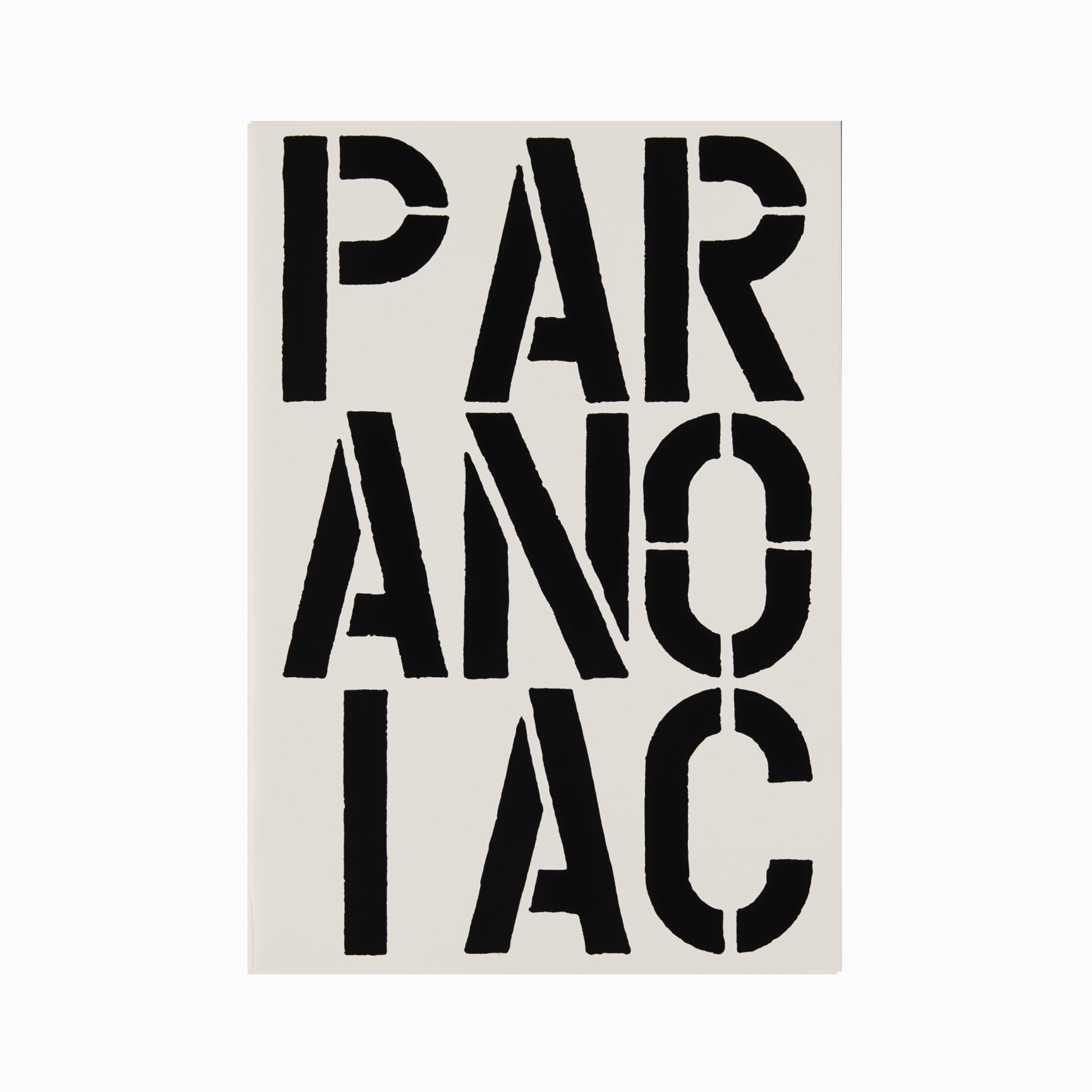 Paranoiac (page from Black Book), 1989 by  Christopher Wool