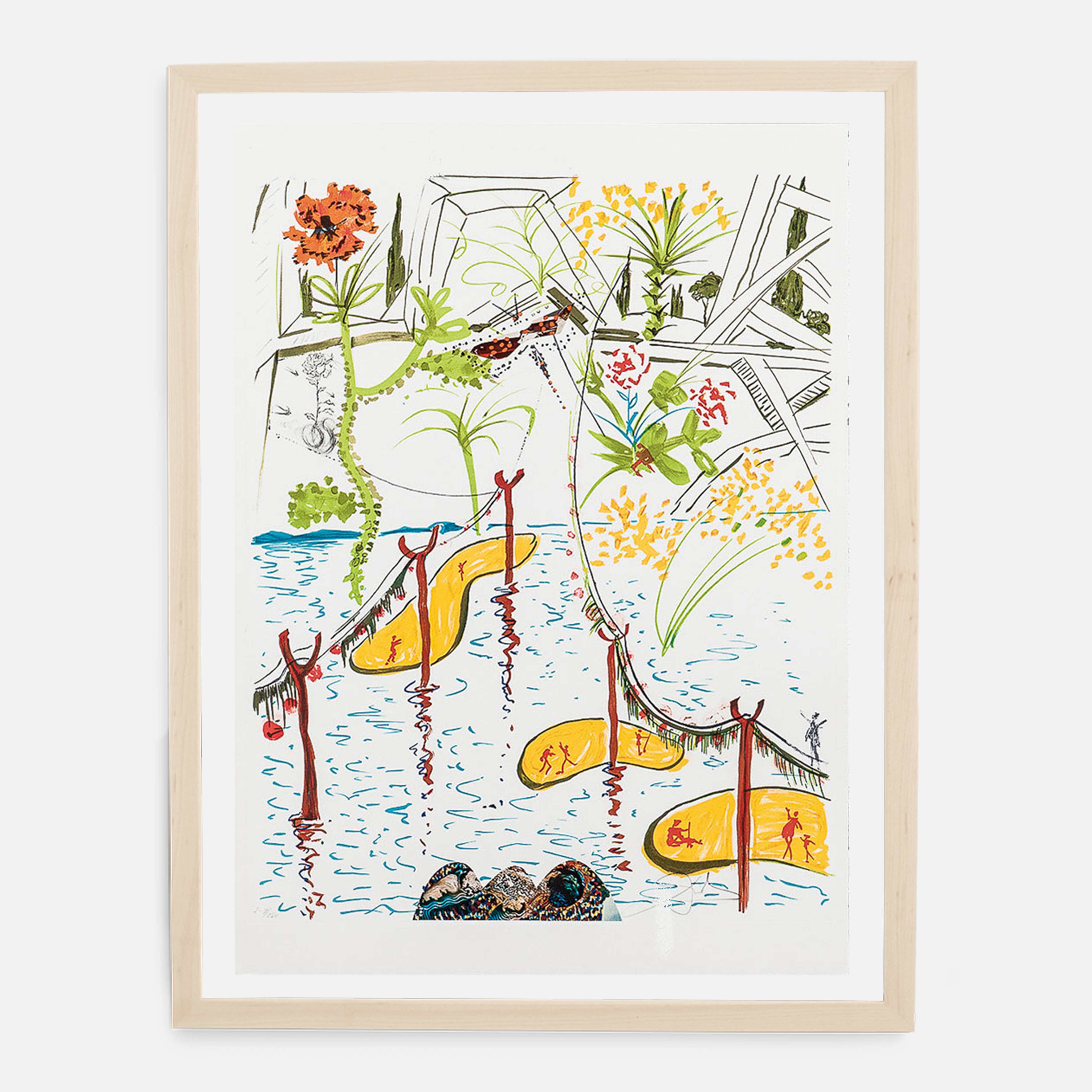 Biological Garden (Imagination & Objects of the Future Portfolio), 1975-1976 by  Salvador Dali