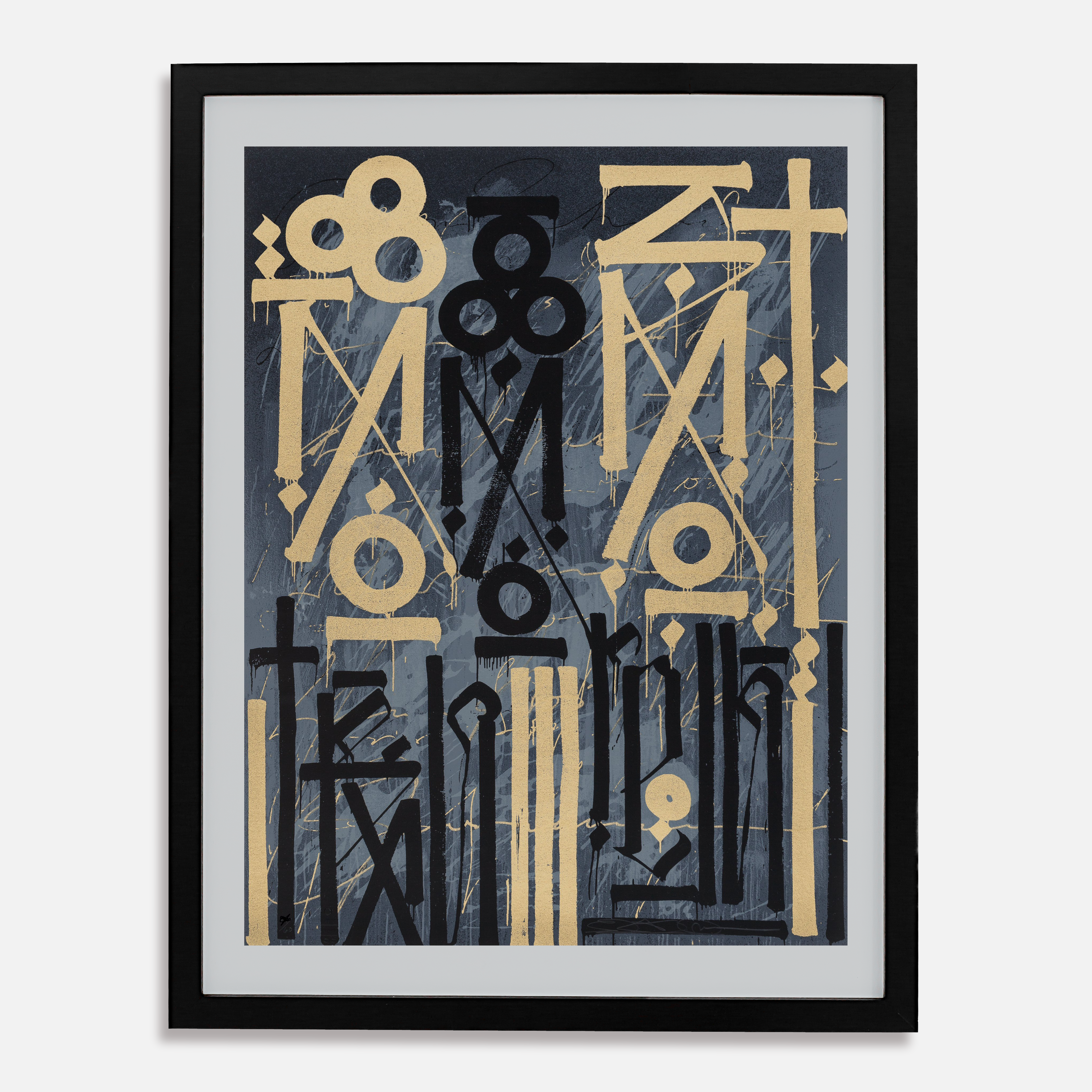 Eastern Realm (Gold), 2014 by  RETNA