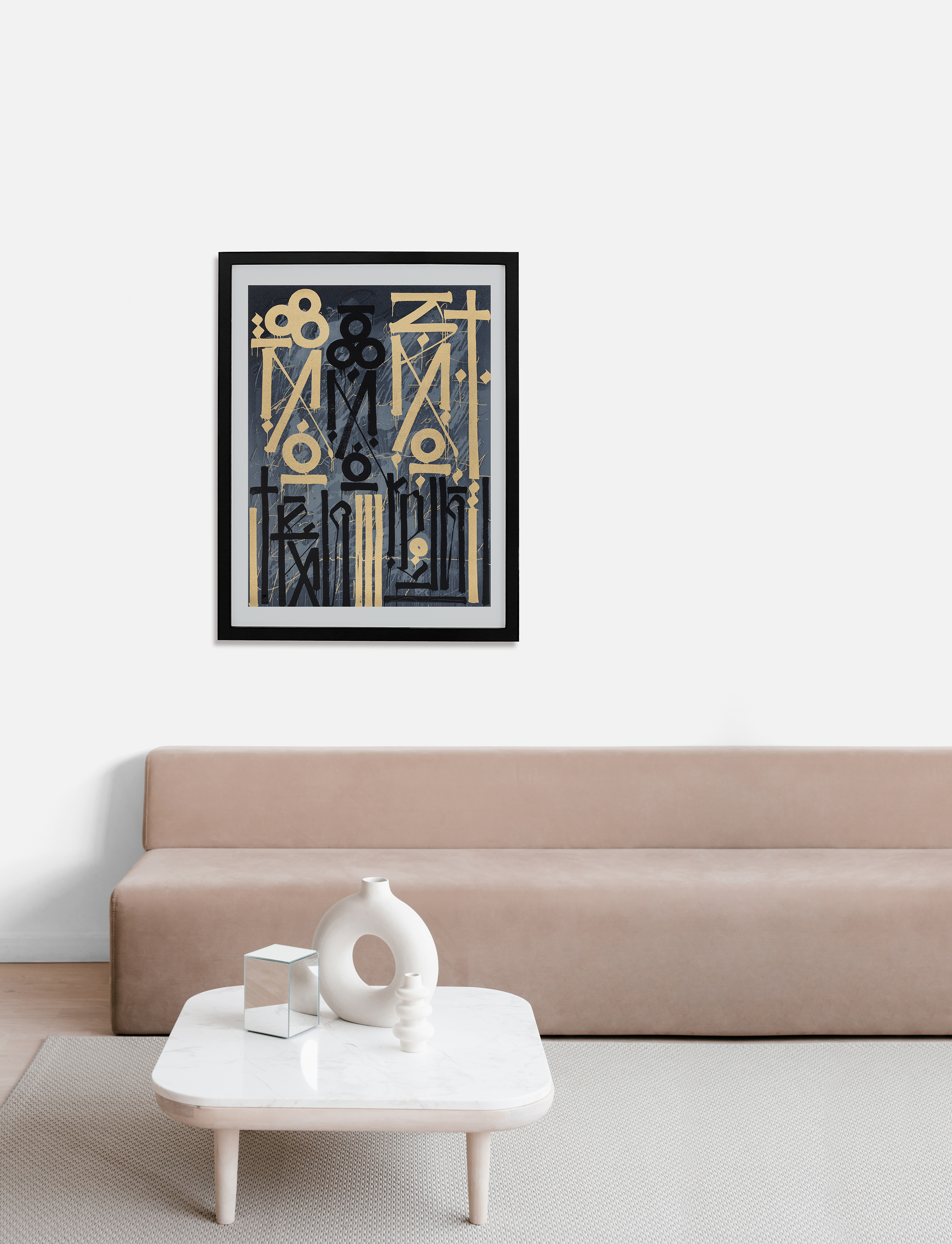 Eastern Realm (Gold), 2014 by  RETNA