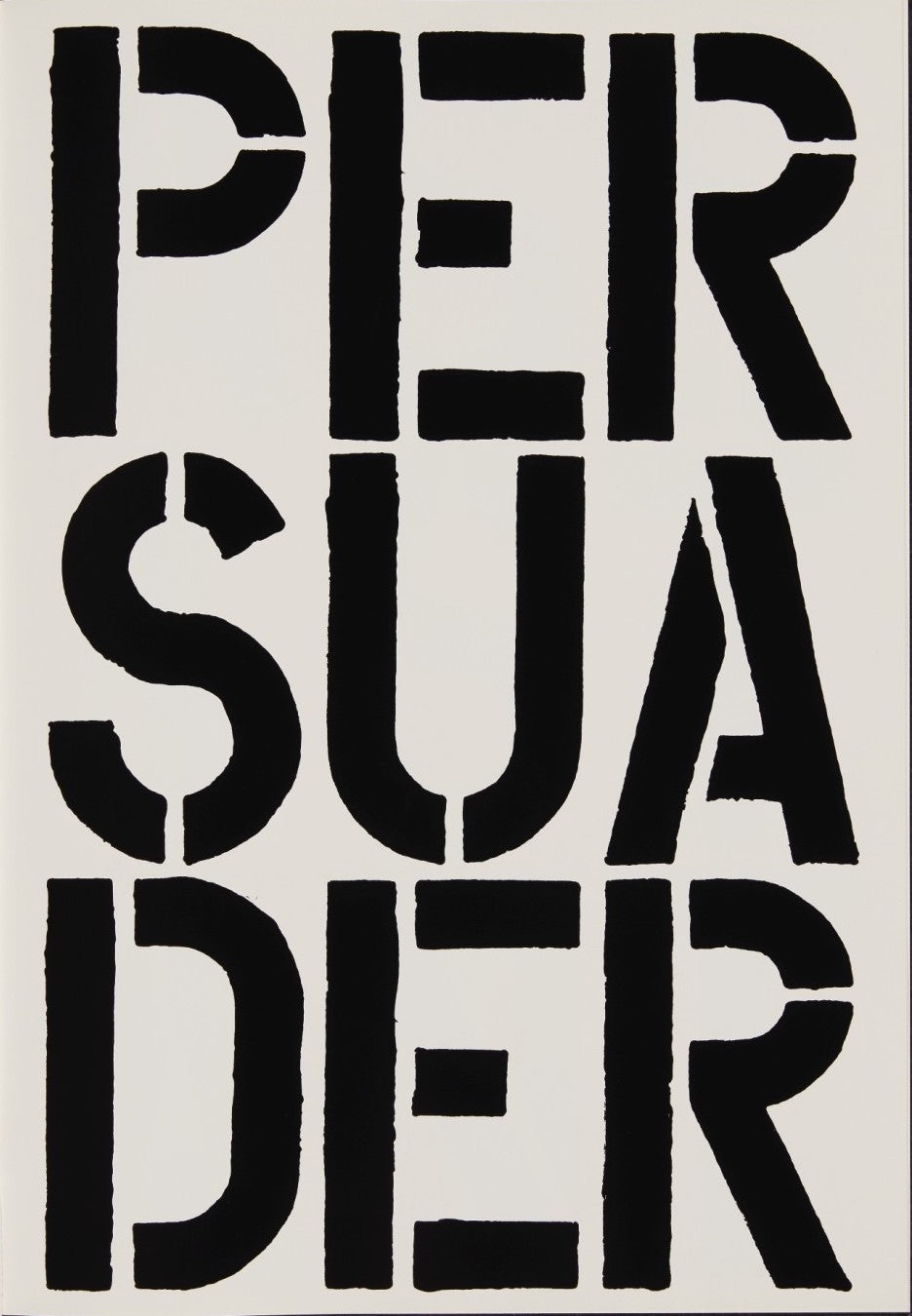 Persuader (page from Black Book), 1989 by Christopher Wool