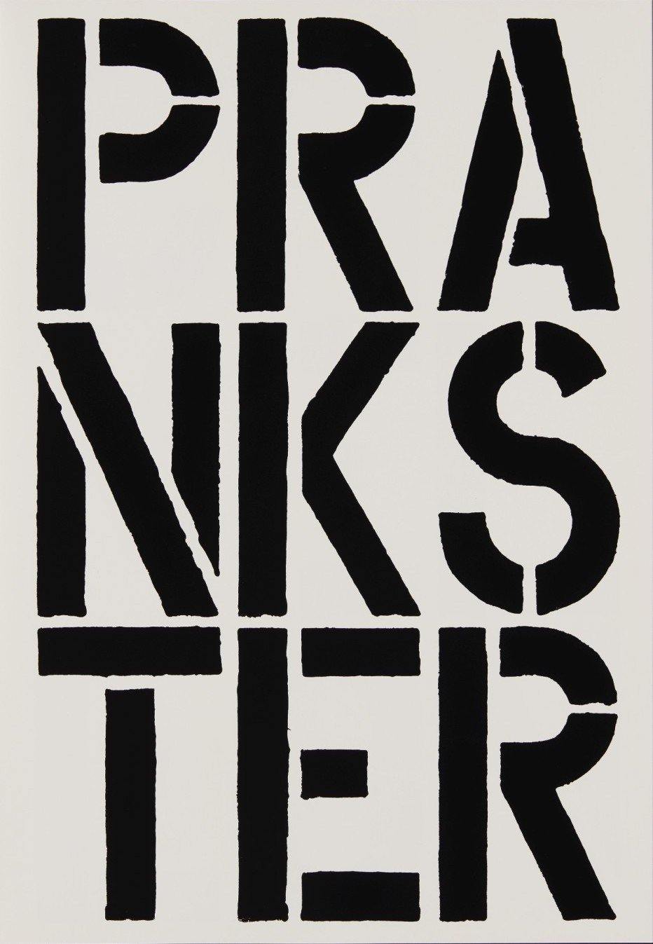 Prankster (page from Black Book), 1989 by  Christopher Wool